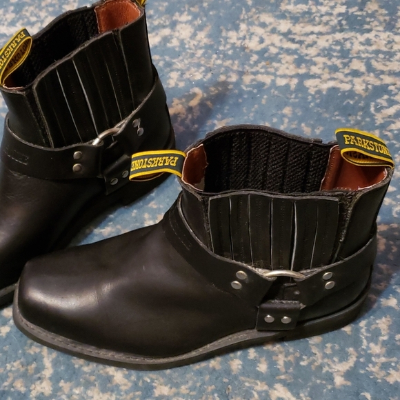 Parkside Black LeatherShort Boots size 10 1/2 - Picture 2 of 10